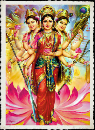 lakshmi, durga, saraswati